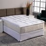 Pillow Top Protetor de Colchão Cama Casal Box Toque Macio Branco - 1