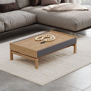 Mesa de Centro em Madeira Maciça Barcelona