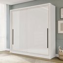 Ver imagem 1 de Guarda-roupa Casal Valência 2 Portas 2 Gavetas Branco - Politorno