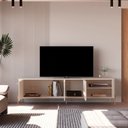 Ver imagem 5 de Rack para TV até 75 Polegadas Curvo Pés e Puxadores em Metal Tucupí