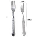 Ver imagem 3 de Faqueiro 30PÇS Inox Decorado 6 Pessoas Garfos Facas Colheres Talheres Mesa Posta