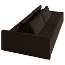 Ver imagem 5 de Sofá Ilha Modulado Milos 232cm Puff Lateral Veludo Marrom G33 - Gran Belo
