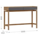 Ver imagem 4 de Aparador 2 Gavetas em MDF e Madeira Maciça Linha Barcelona