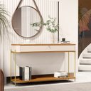 Ver imagem 2 de Aparador Curvo 1 Gaveta Pés e Puxador em Metal 121cm Tucupí