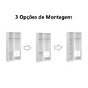 Ver imagem 3 de Guarda Roupa Solteiro 3 Portas 100% MDF Vicenzo