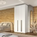 Ver imagem 1 de Guarda Roupa Solteiro 3 Portas 100% MDF Vicenzo