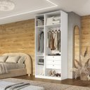 Ver imagem 2 de Guarda Roupa Solteiro 3 Portas 100% MDF Vicenzo
