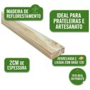 Ver imagem 3 de Kit 6 Ripas Madeira Pinus Maciça 100x9x1,8cm Lixadas