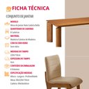 Ver imagem 6 de Sala de Jantar Mesa Nala 220cm Tampo Laminado Canto Moeda com 8 Cadeiras Bella Mobilare