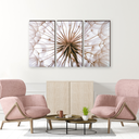 Ver imagem 2 de Kit 3 Quadros Decorativos Dente de Leão 90x50cm