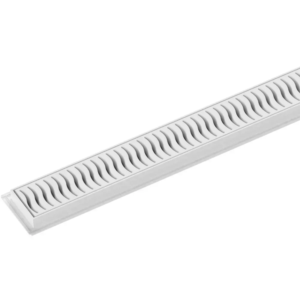 Ralo Linear Flat 50cm Grelha Branca - 100018902 - Tigre - 2
