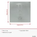 Ver imagem 6 de Jogo 6 Peças Taça de Cristal 160ml Transparente 21x7x7cm Vinho Água Espumante