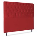 Ver imagem 3 de Cabeceira Estofada Recamier Baú para Cama Box 160cm Queen:Vermelho