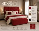 Ver imagem 4 de Cabeceira Estofada Recamier Baú para Cama Box 160cm Queen:Vermelho