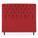 Ver mais imagens de Cabeceira Estofada Recamier Baú para Cama Box 160cm Queen:Vermelho