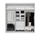 Ver imagem 2 de Guarda Roupa Casal 6 Portas 3 Gavetas Mônaco Branco