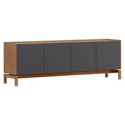 Rack para TV até 50 Polegadas em Madeira Maciça e MDF Linha Barcelona  - 3