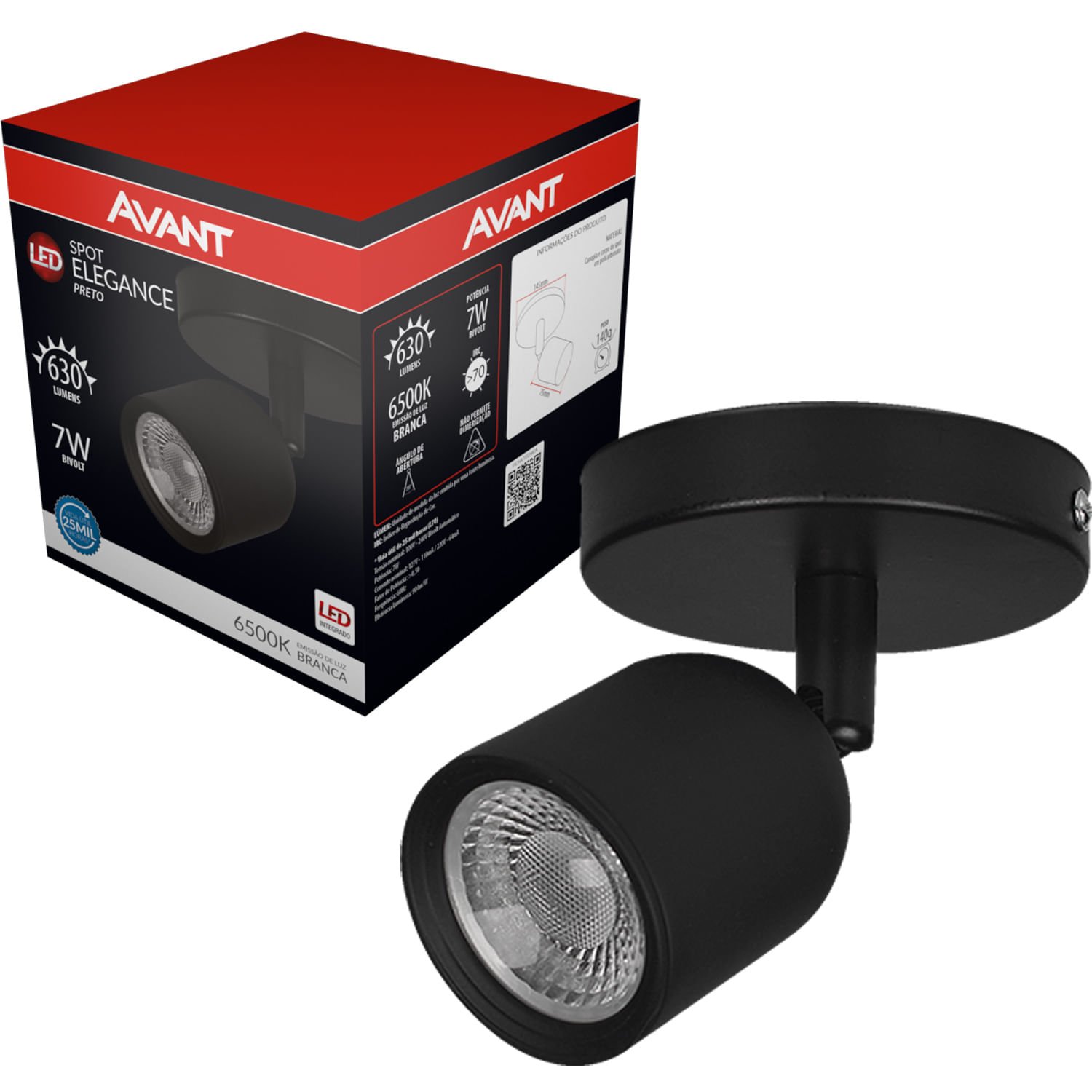 Spot Led 7w 6500k Sobrepor Biv Elegance Avant - 2