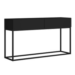 Aparador Sala de Jantar Estilo Industrial 2 Gavetas Linha Alta Preto - 2