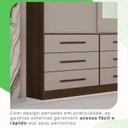 Ver mais imagens de Guarda Roupa Casal 3 Portas 9 Gavetas com Espelho Luana