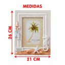 Ver imagem 4 de Porta Retrato Mesa Decoração Casa de Praia Mar Oceano 5x7"