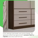 Ver imagem 7 de Guarda Roupa Casal 3 Portas 9 Gavetas Luana