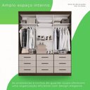 Ver imagem 6 de Guarda Roupa Casal 3 Portas 9 Gavetas Luana