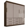 Guarda Roupa Casal 3 Portas 9 Gavetas Luana - 4