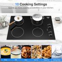 Ver imagem 7 de Vbgk Cooktop Elétrico 30" Indução 6000w com 4 Bocas, Controle por Botão (preto)