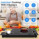 Ver imagem 2 de Vbgk Cooktop Elétrico 30" Indução 6000w com 4 Bocas, Controle por Botão (preto)