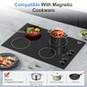 Vbgk Cooktop Elétrico 30" Indução 6000w com 4 Bocas, Controle por Botão (preto) - 5