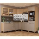 Ver imagem 6 de Cozinha Completa 100 Mdf de Canto 9 Peças com Tampo e Espaço Forno e Micro-ondas 458cm Duna Luciane