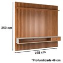 Ver imagem 4 de Home Para Sala De Estar 250cm TV 75 Polegadas 61X Off White Nature Tebar