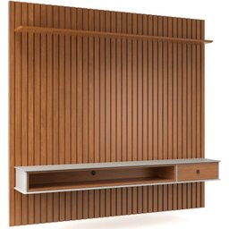 Home Para Sala De Estar 250cm TV 75 Polegadas 61X Off White Nature Tebar - 6