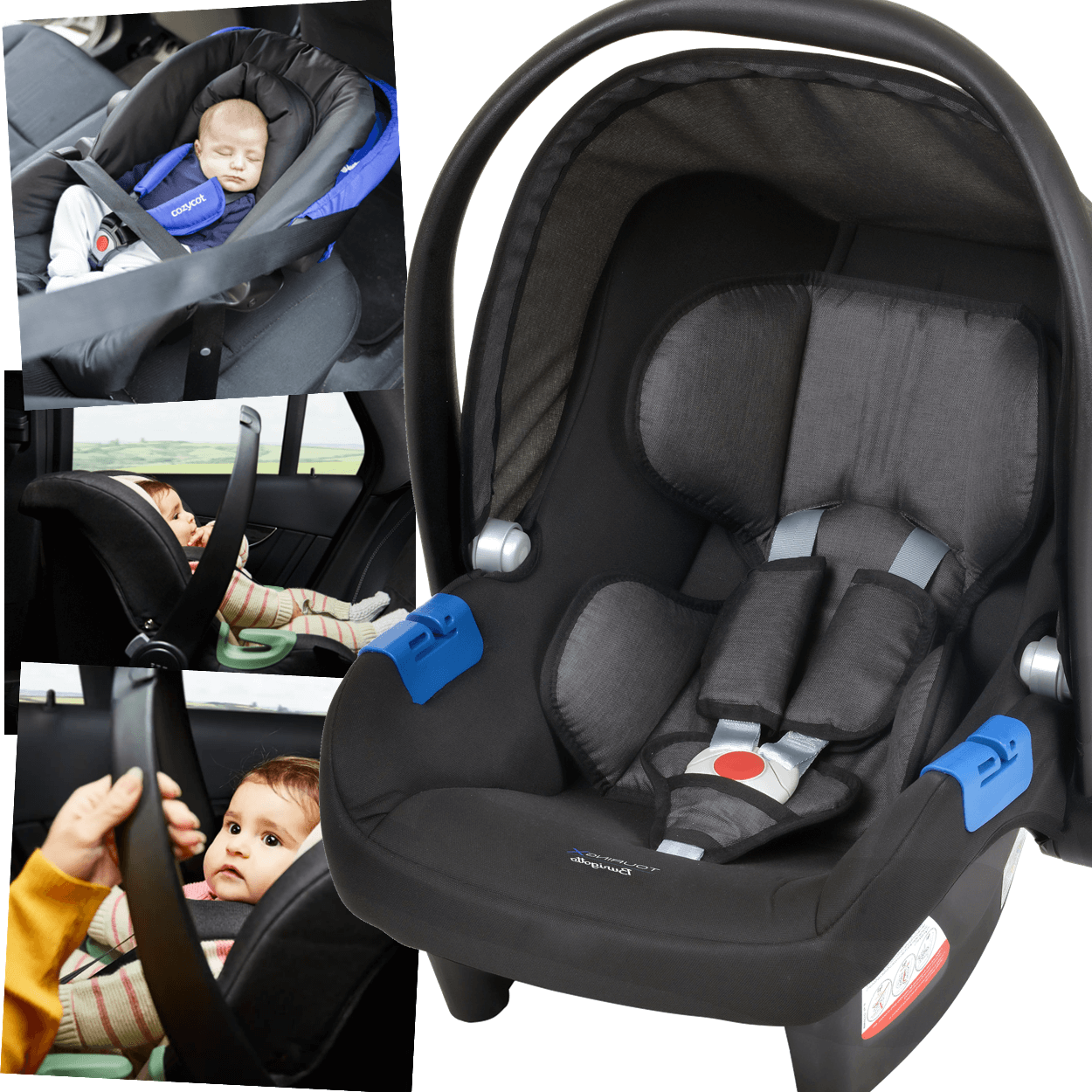 Bebe Conforto com Base para Carro Burigotto Touring X Dark Grey - 2