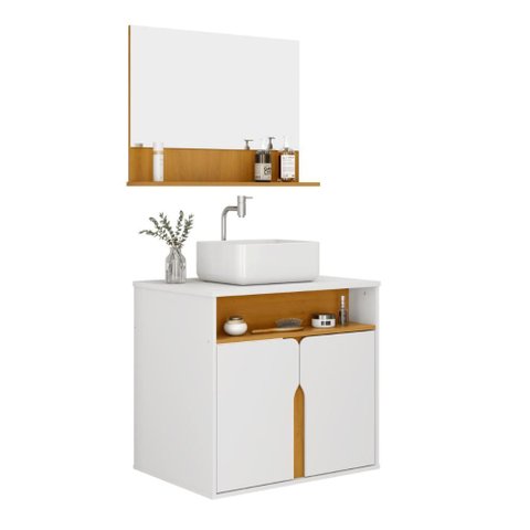Kit Banheiro Erlang Branco Naturalle