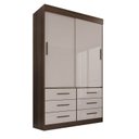 Ver imagem 4 de Guarda Roupa Solteiro 2 Portas 6 Gavetas Luana