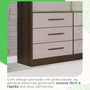 Ver imagem 7 de Guarda Roupa Solteiro 2 Portas 6 Gavetas Luana