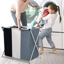 Ver imagem 4 de Cesto de Roupas Multiuso com 3 Compartimentos Versátil e Prático