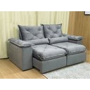 Ver imagem 1 de Sofá Retrátil Reclinável 1,80 m Cinza 502 Zuqui Plus