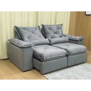 Ver imagem 3 de Sofá Retrátil Reclinável 1,80 m Cinza 502 Zuqui Plus