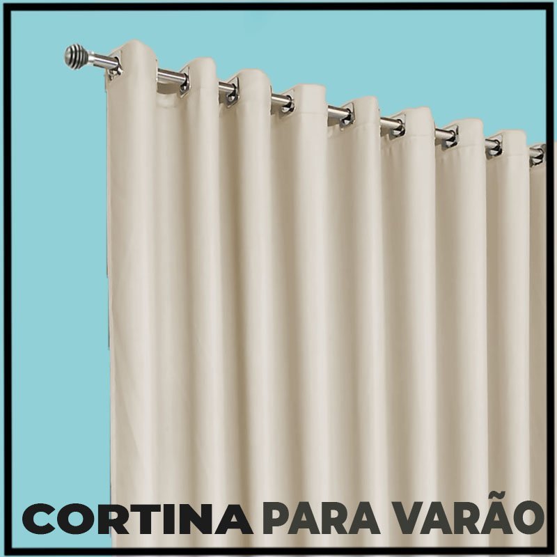 cortina blackout sala e quarto 6,00 x 2,80 Turin palha - 4