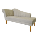 Ver imagem 3 de Recamier Divã Pés Palito para Sala Cecilia 1.60cm Corano Bege - Incasa Decor