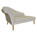 Ver imagem 4 de Recamier Divã Pés Palito para Sala Cecilia 1.60cm Corano Bege - Incasa Decor