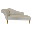 Ver imagem 1 de Recamier Divã Pés Palito para Sala Cecilia 1.60cm Corano Bege - Incasa Decor