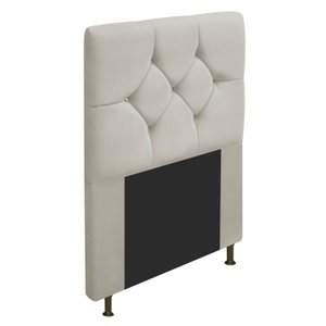 Cabeceira Solteiro França A05 c/ Strass 90 cm para Cama Box Suede - ADJ Decor CABECEIRA SOLTEIRO CAB