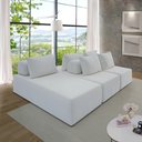 Ver imagem 2 de Sofá Ilha na Caixa em Módulos Mobili 3 Chaise Boucle Bege Estofama