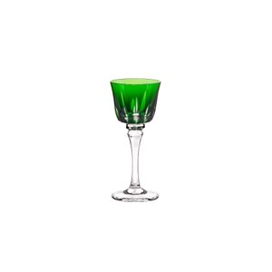 Taça de Cristal para Licor Cristal Lapidado 66 Verde Escuro Mozart