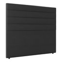 Ver imagem 3 de Cabeceira Queen Napoli 160cm Material Sintético Preto c/ Frame Italian Flex