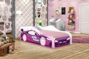 Ver imagem 4 de Cama Infantil Adesivada Divertida Quarto Menino Menina - Infantil - Carro Rosa